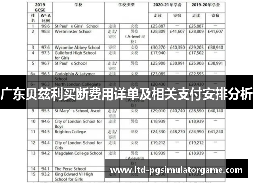 广东贝兹利买断费用详单及相关支付安排分析